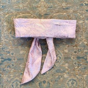 NWT | Anthropologie pink & silver wrap headband